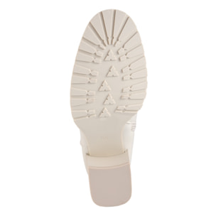 Stivaletti in simil pelle con tacco comodo quadrato