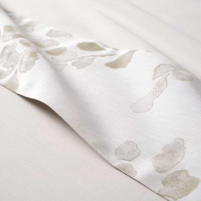 Drap plat en Satin de coton 120 fils/cm², Murmures