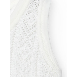 Body bebé tirantes finos perlé algodón