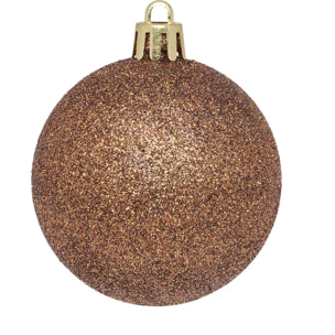 Lot de 25 boules D.6cm polystyrène recyclé bronze