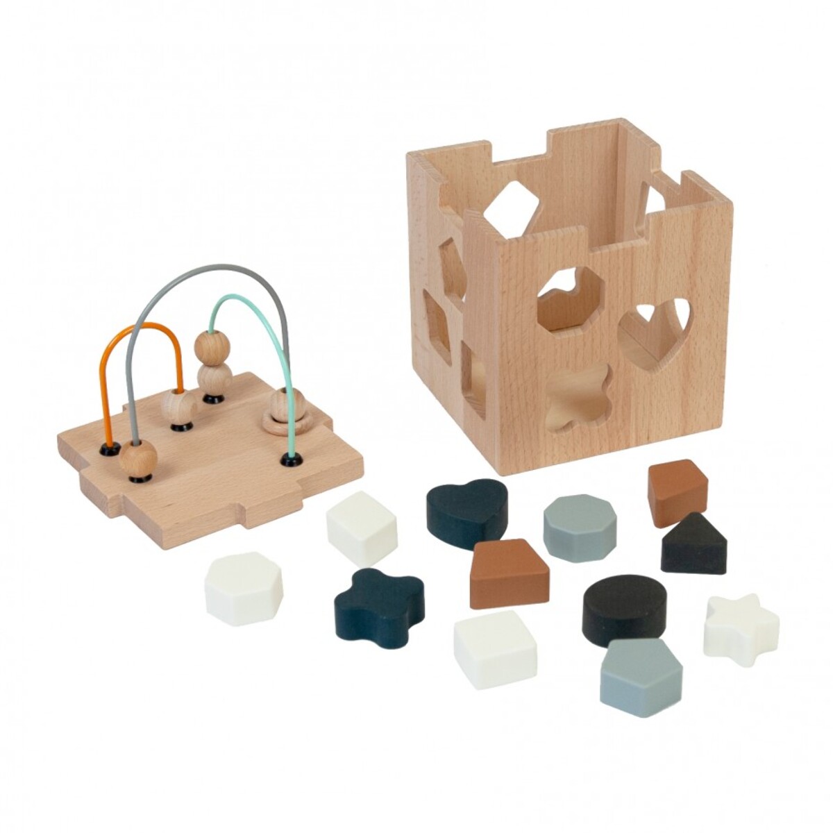 WOODEN CUBE BLOCKS - PRIMERA INFANCIA