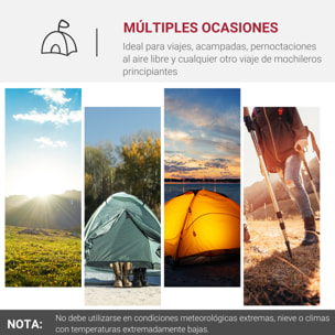 Tienda de Campaña Familiar 2-3 Personas Plegable Impermeable 2000+ mm a Prueba de UV 20+ con Vestíbulo y 4 Estaciones para Camping Senderismo Festivales 426x206x154 cm Gris Oscuro