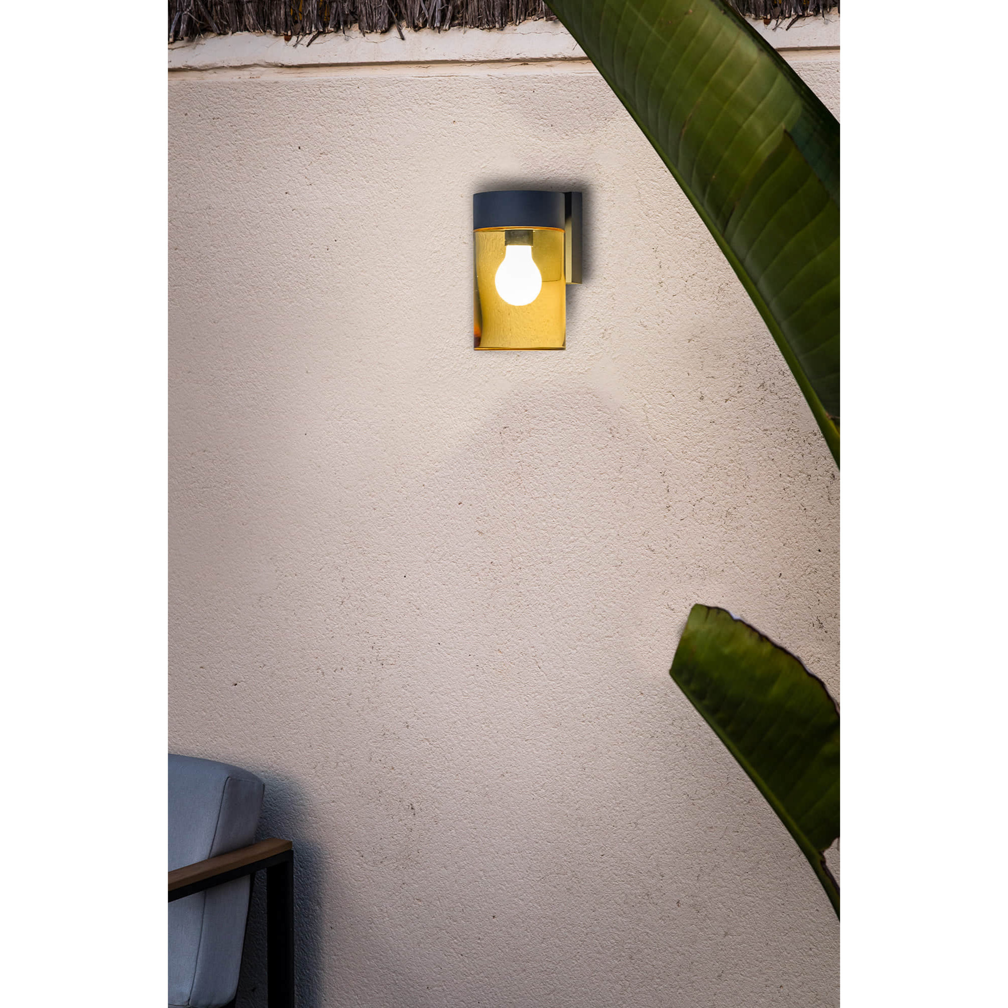 KILA Aplique gris oscuro ámbar