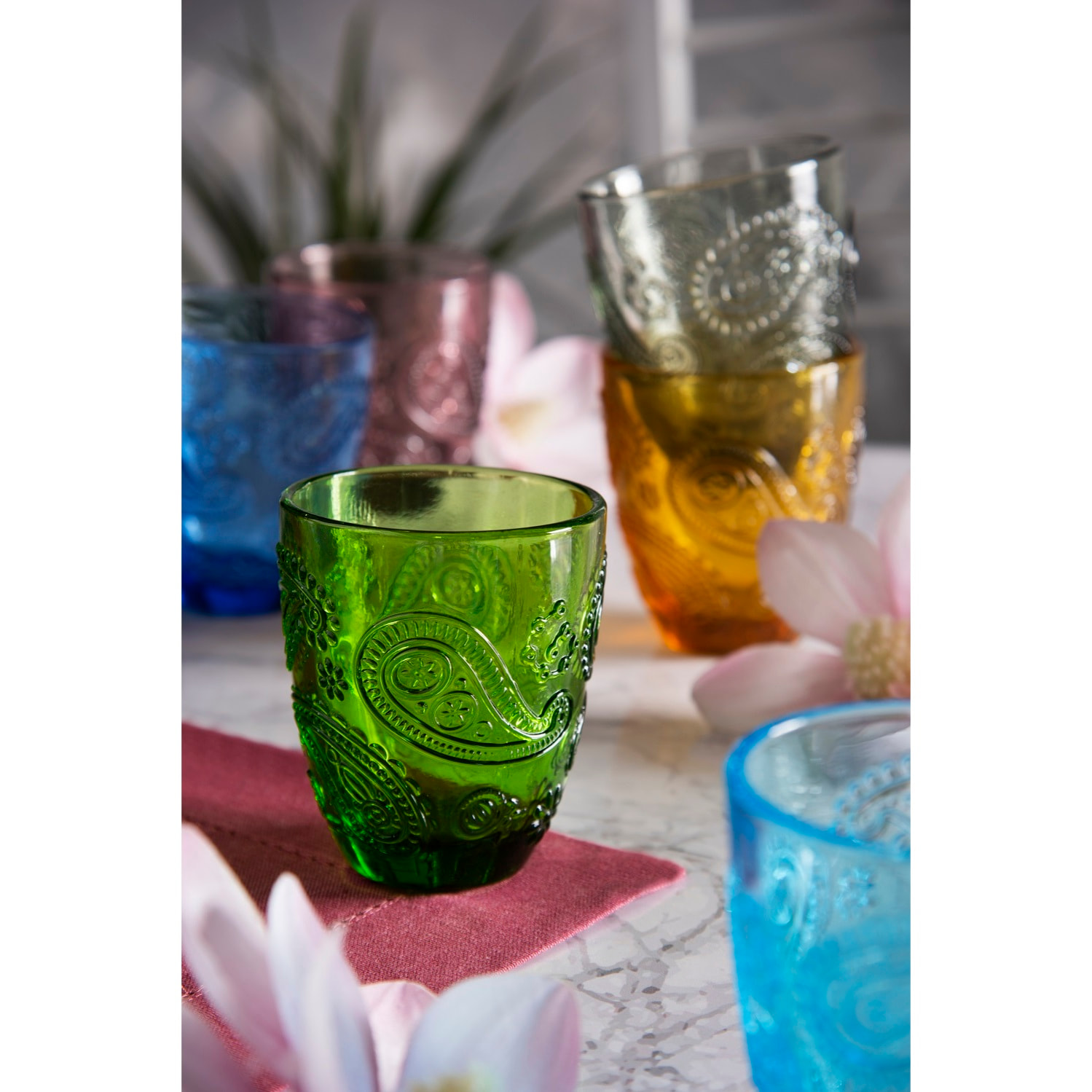 Set de 6 verres Excelsa – Cachemire, Verre Multicolore
