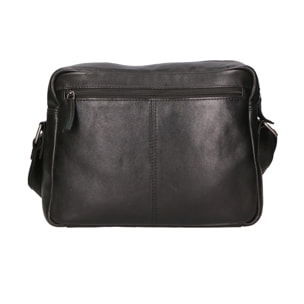 Borsa a tracolla unisex in vera pelle - Modello False - 100% pelle di vacchetta - 31.0 x 23.0 x 11.0 cm