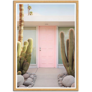 Affiche - Palm Springs Pink door - Philippe Hugonnard