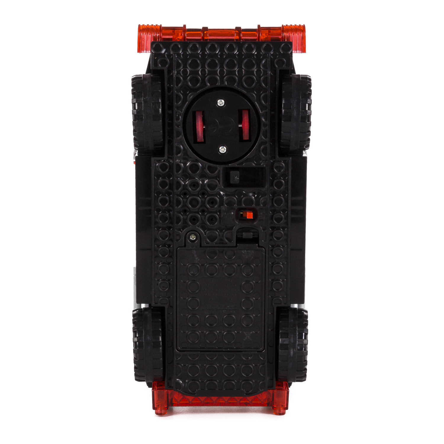 Veicolo d'assalto della polizia SWAT, con luci ed effetti sonori. Da costruire, 72 pezzi. Modalità di funzionamento automatica 360°.