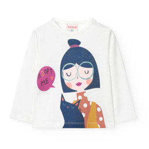 Camiseta punto básica de bebé niña -BCI