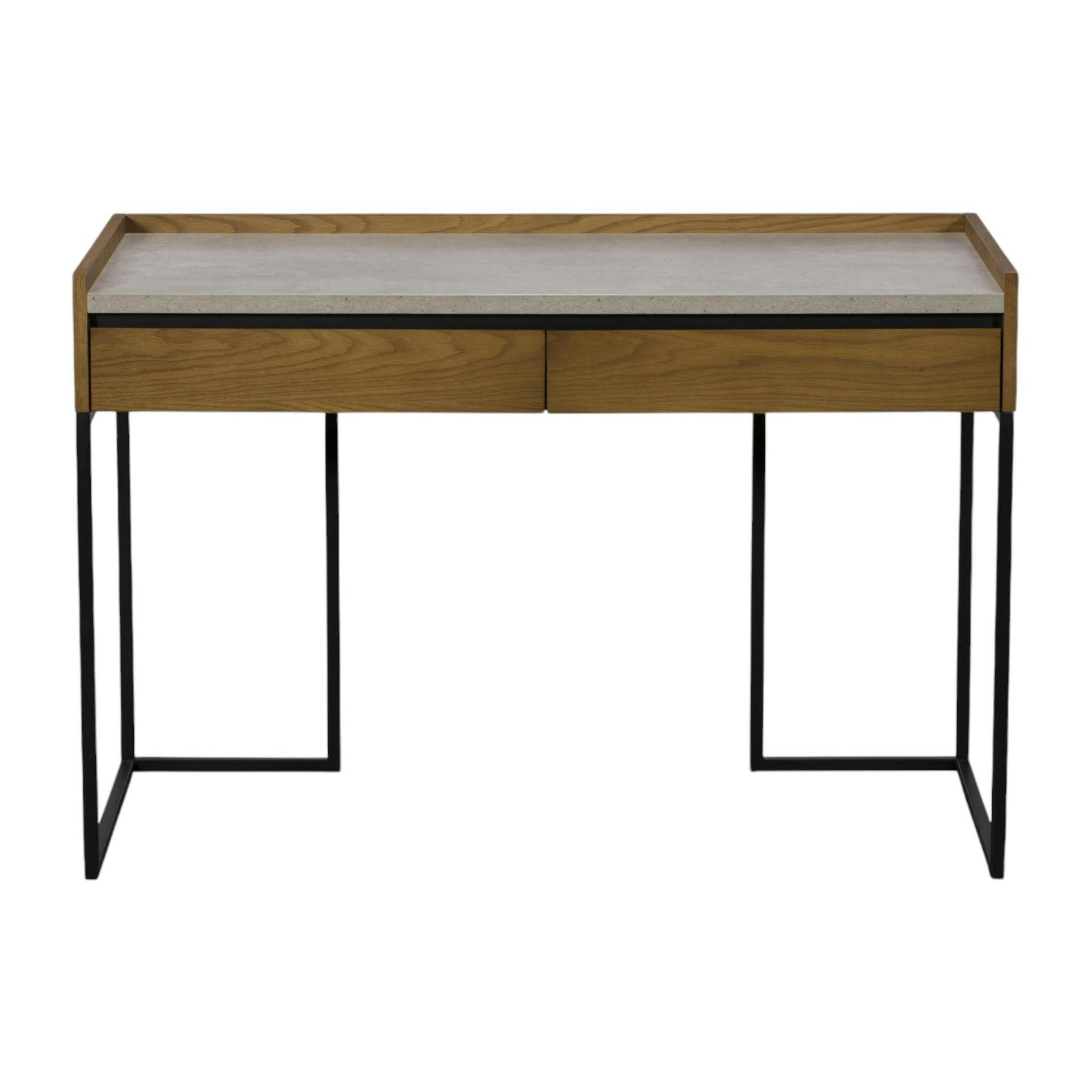 Bureau design en bois aspect béton KINGSTON