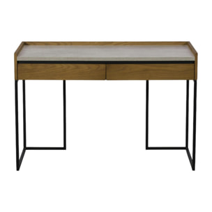 Bureau design en bois aspect béton KINGSTON