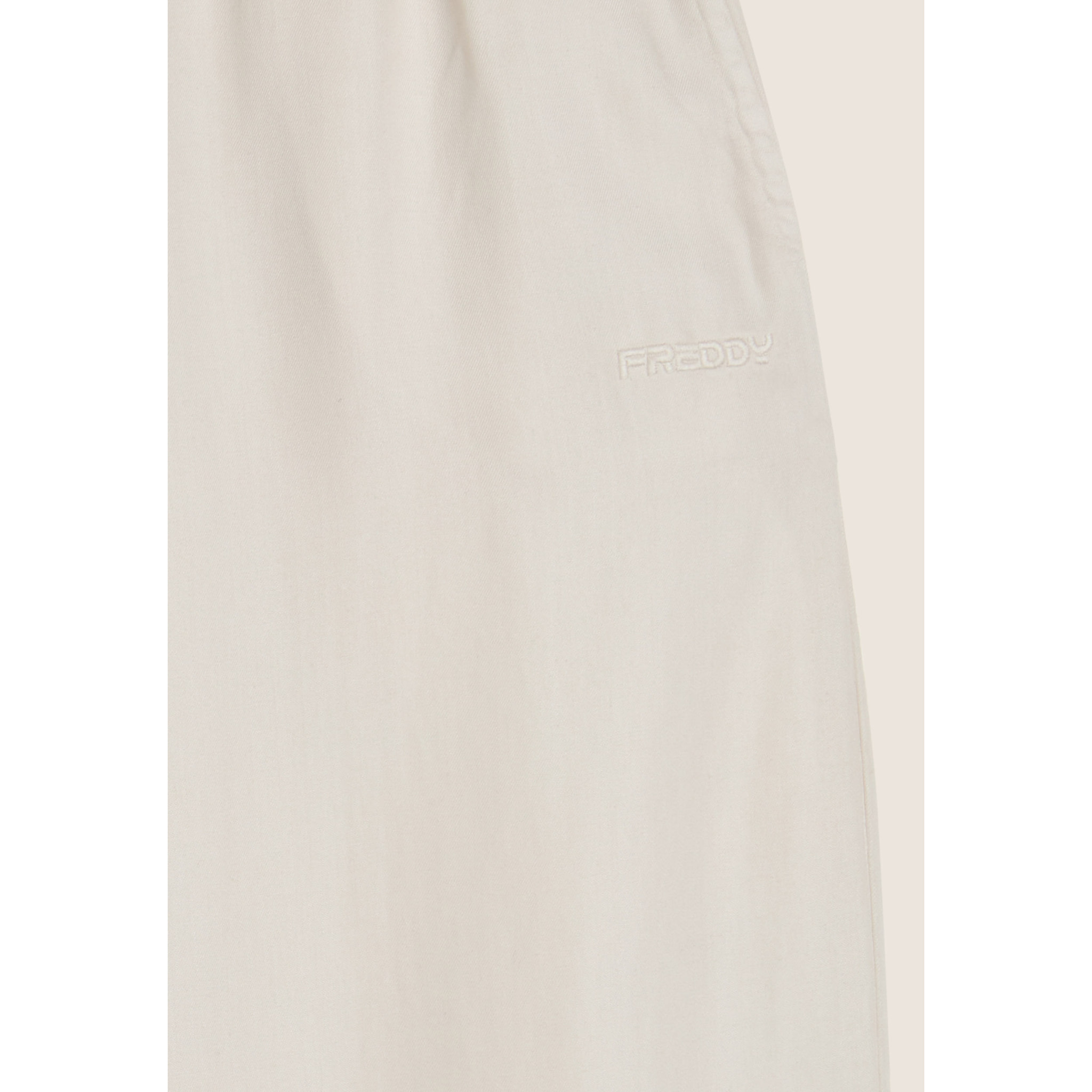 Pantaloni in Twill di Lyocell lunghezza cropped