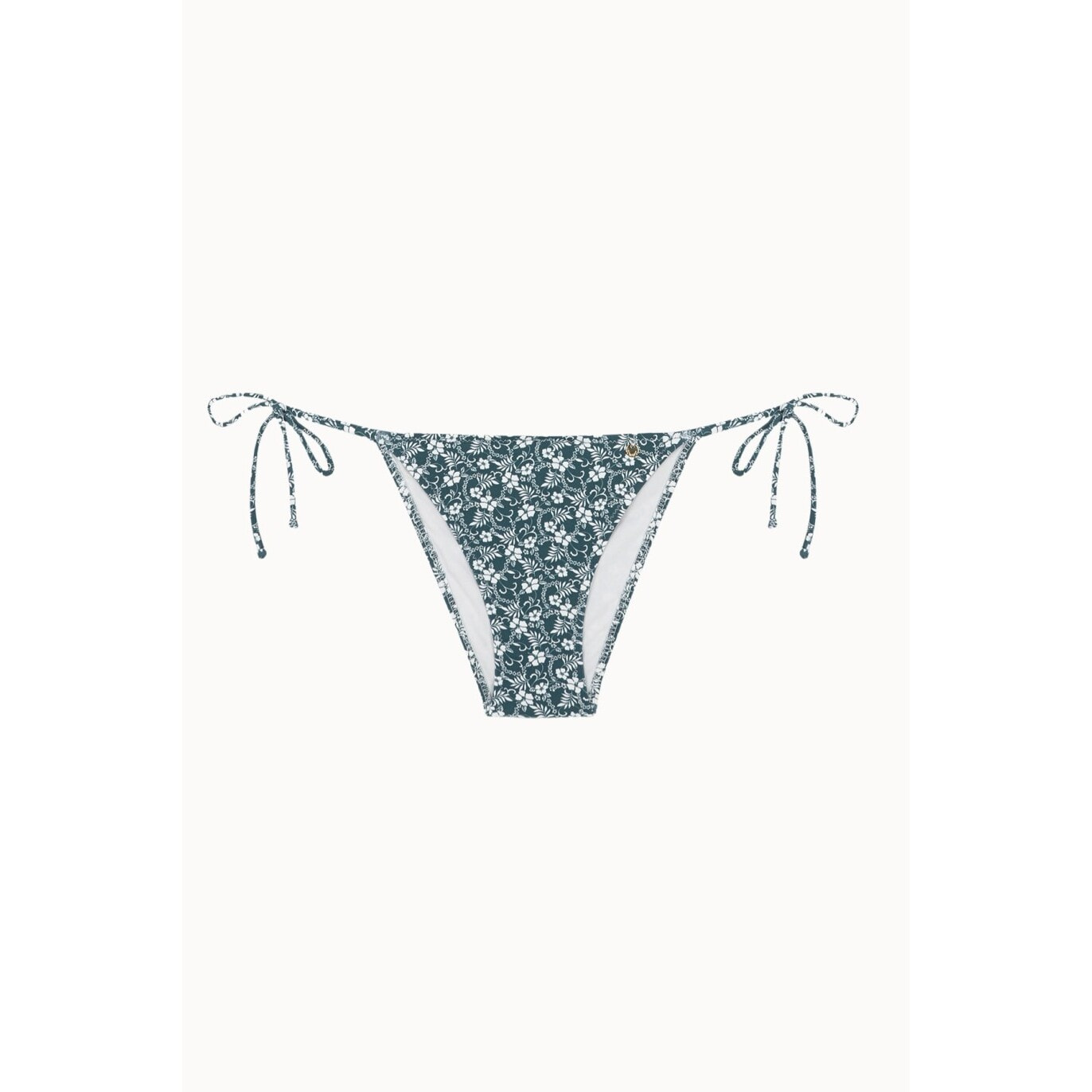 Braga de bikini con lazos en tejido estampado floral
