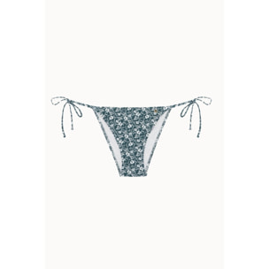 Braga de bikini con lazos en tejido estampado floral