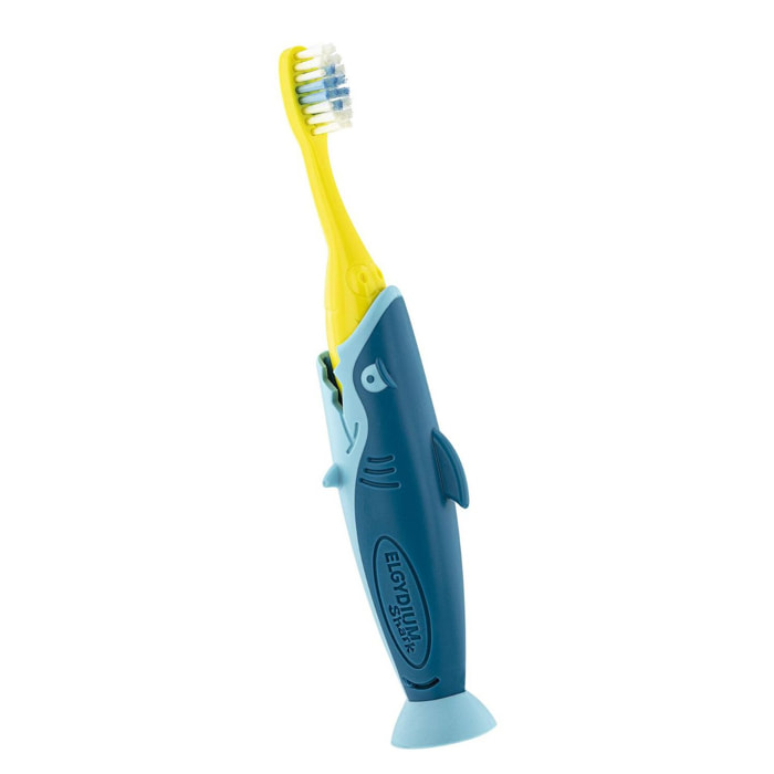 Elgydium Kids - Brosse à Dents Shark Enfant  2-6 Ans Souple