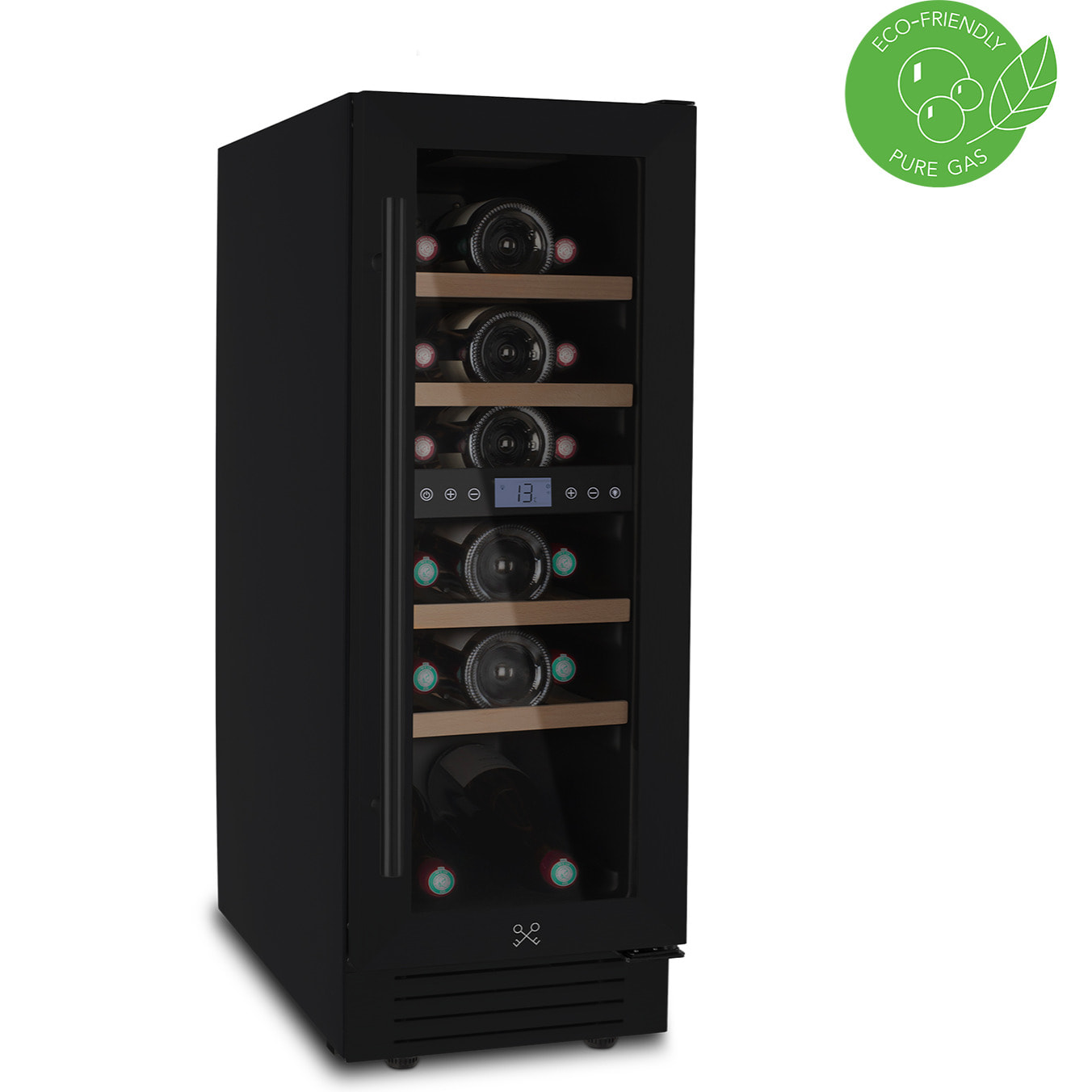 Vinoteca 17 botellas CAVCEDB17 Les Petits Champs, 53L, negro