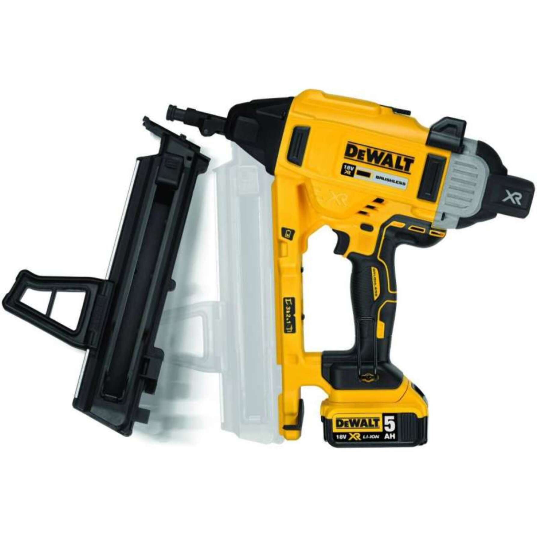 Cloueur de charpente 18V XR DEWALT avec 2 batterie 18V 5Ah - chargeur - T-STAK - DCN930P2-QW