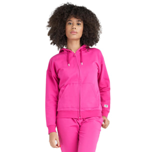 Tuta da donna con cappuccio e zip Neon