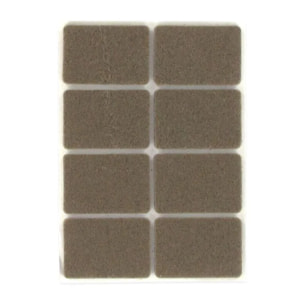 Lot de 8 patins de chaise en feutre Fackelmann