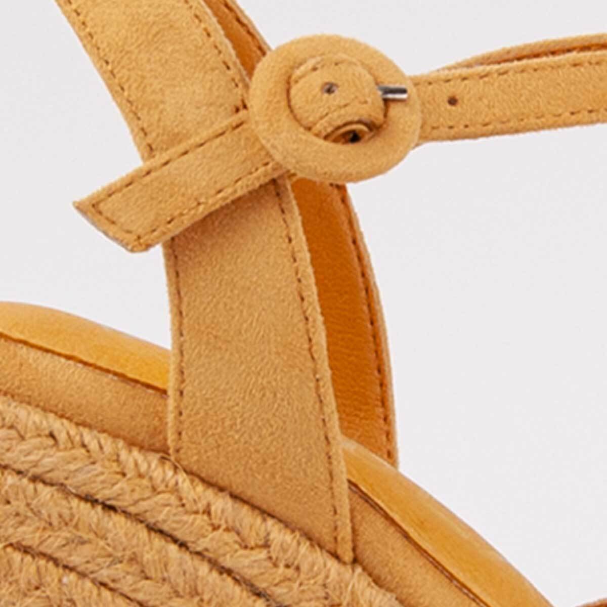 Alpargata De Cuña - Amarillo - Altura: 10 Cm