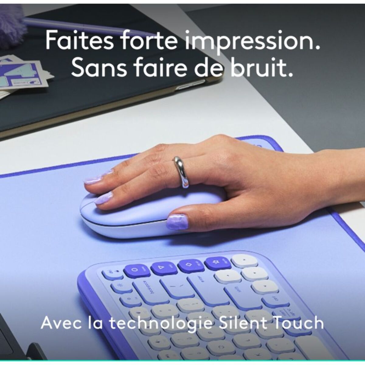 Souris sans fil LOGITECH POP Mouse Lila