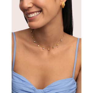 Collar Shamira Acero Baño Oro