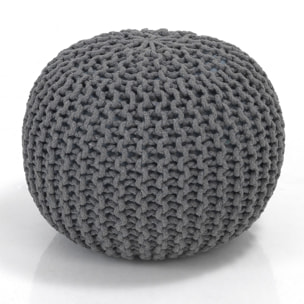 ORESTELUCHETTA pouf LINS LIGHT GREY