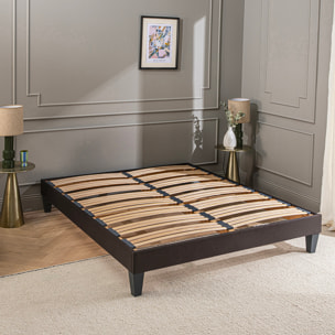 Ensemble Matelas Royal 5* & Sommier KIT15, 24 cm, Mémoire de Forme et Mousse Hypersoft, Technologie tri-Lattes, Soutien Mi-Ferme