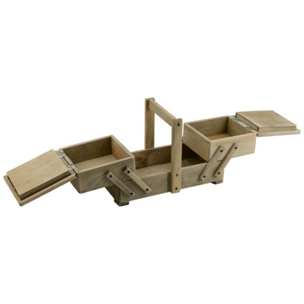 Portalavoro in legno rosina 2 cassetti cm33x16h22