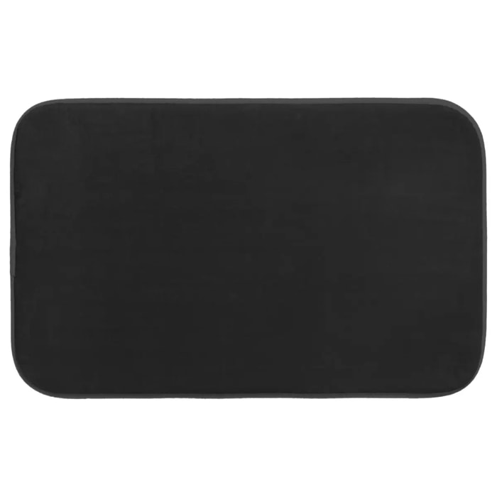 Tapis mémoire de forme Noir Colorama