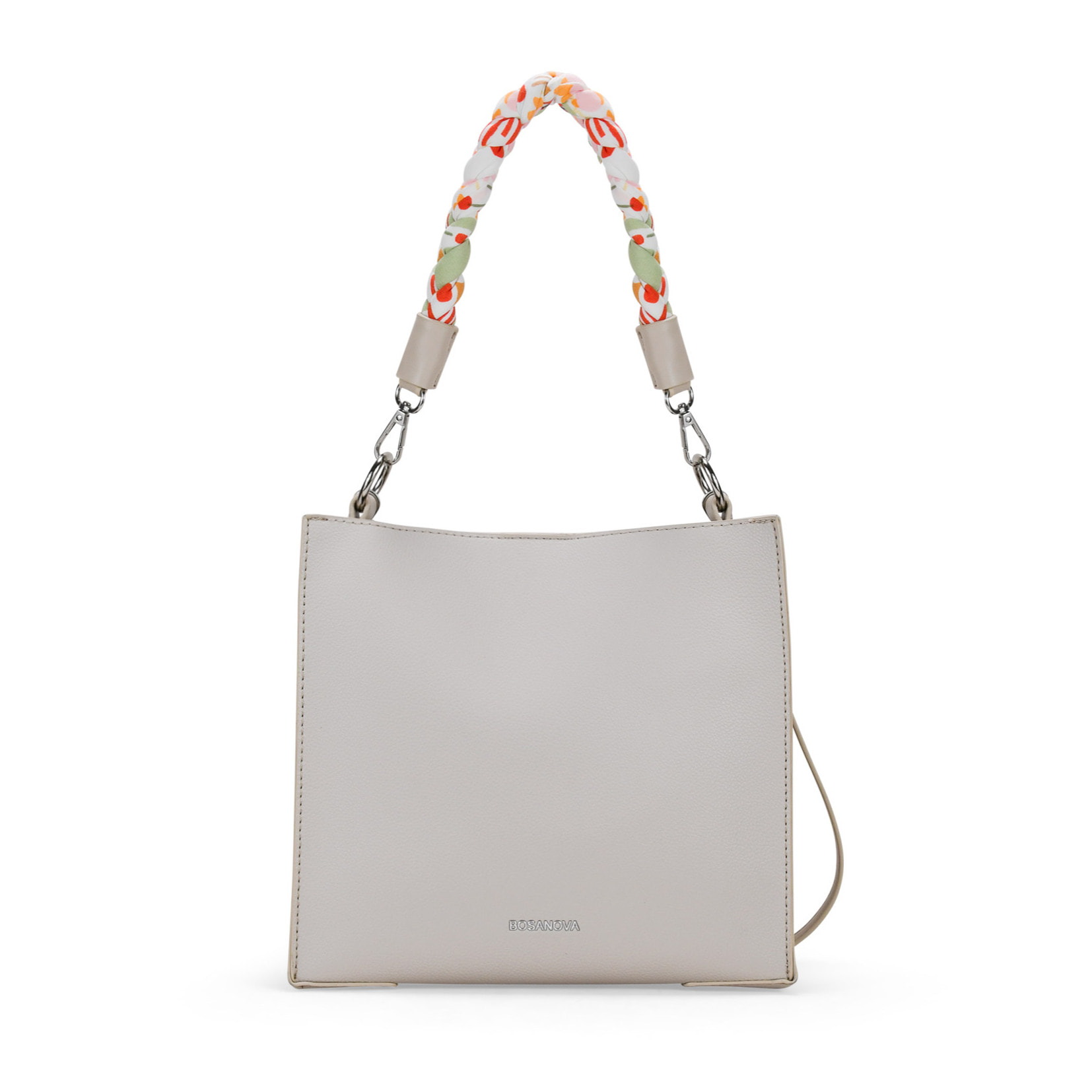 Bolso cuadrado piedra con asa de pañuelo