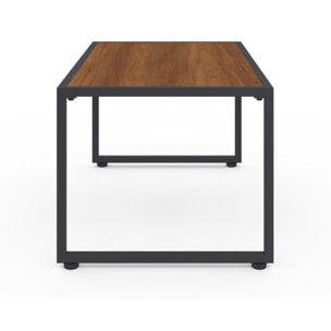 Salon de jardin d'angle Ozéa 6 places gris et cordage