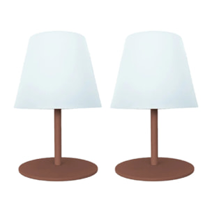 2 Lampe de table sans fil TWINS H16CM