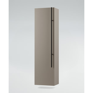 MOBILE DA BAGNO RIFLESSO 120 ROVERE NATURALE E TORTORA MILANO - 9 PEZZI