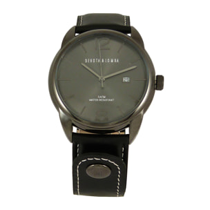 Reloj Devota & Lomba DL009M-01BKBLACK Hombre Analogico Cuarzo con Correa de Piel