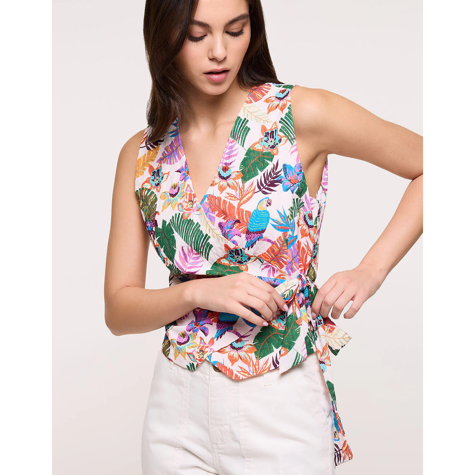 Top Chaleco con Lazo - Calura