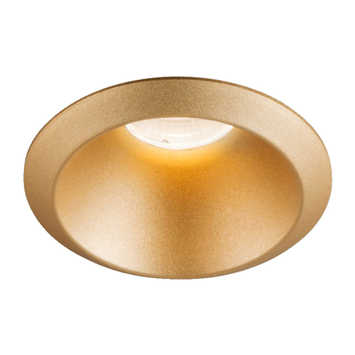 Ledsc4 LedsC4 Downlight LED Oro Intenso 3000K 94 Lúmenes, Aluminio PMMA, Iluminación Decorativa Moderna para Hogar, Serie Play Raw Mini Racy Gold