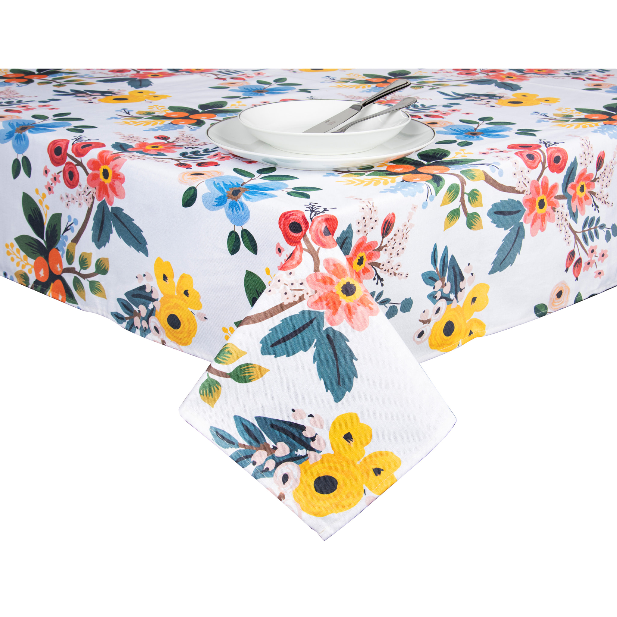 Nappe 140×180 Excelsa – Fiori Frida, Coton Multicolore