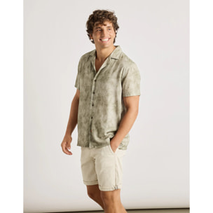 Camisa Manga Corta Caqui - Fog