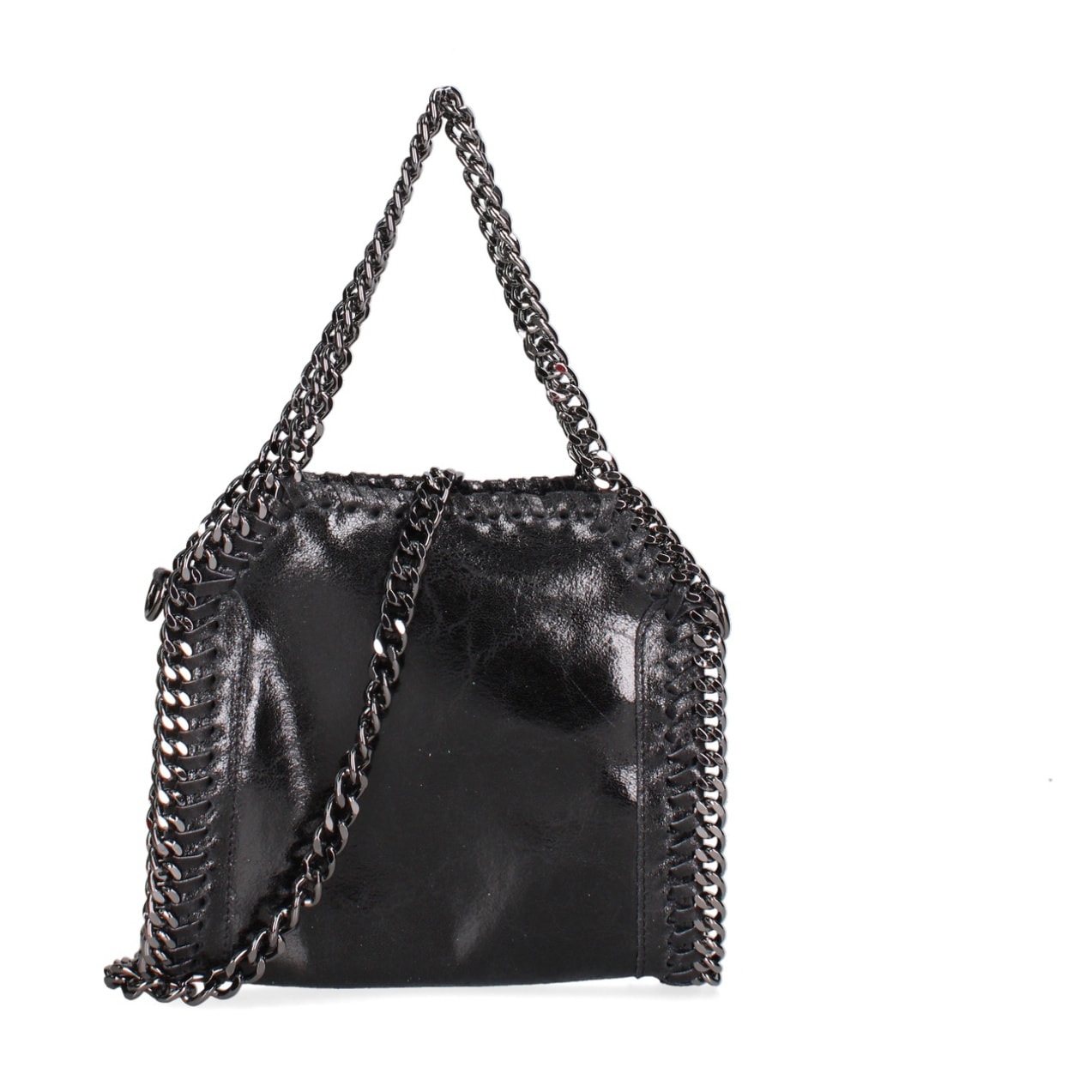 Borsa a mano da donna Made in Italy - Modello Zefira Chic - Pelle scamosciata stampata - 23.0 x 20.0 x 7.0 cm