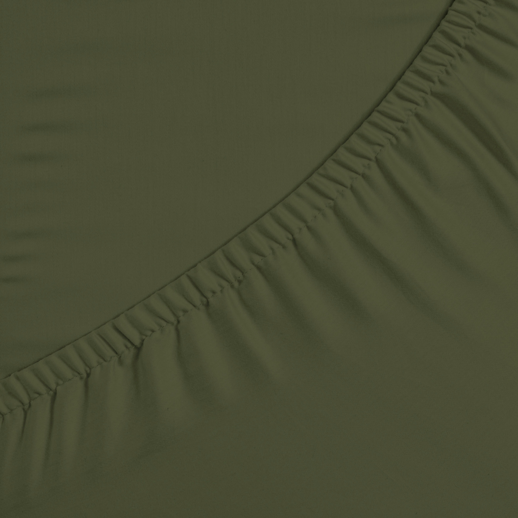 Naturals - Sábana bajera Lisa - Ajustable - 100% Algodón - Verde Botella