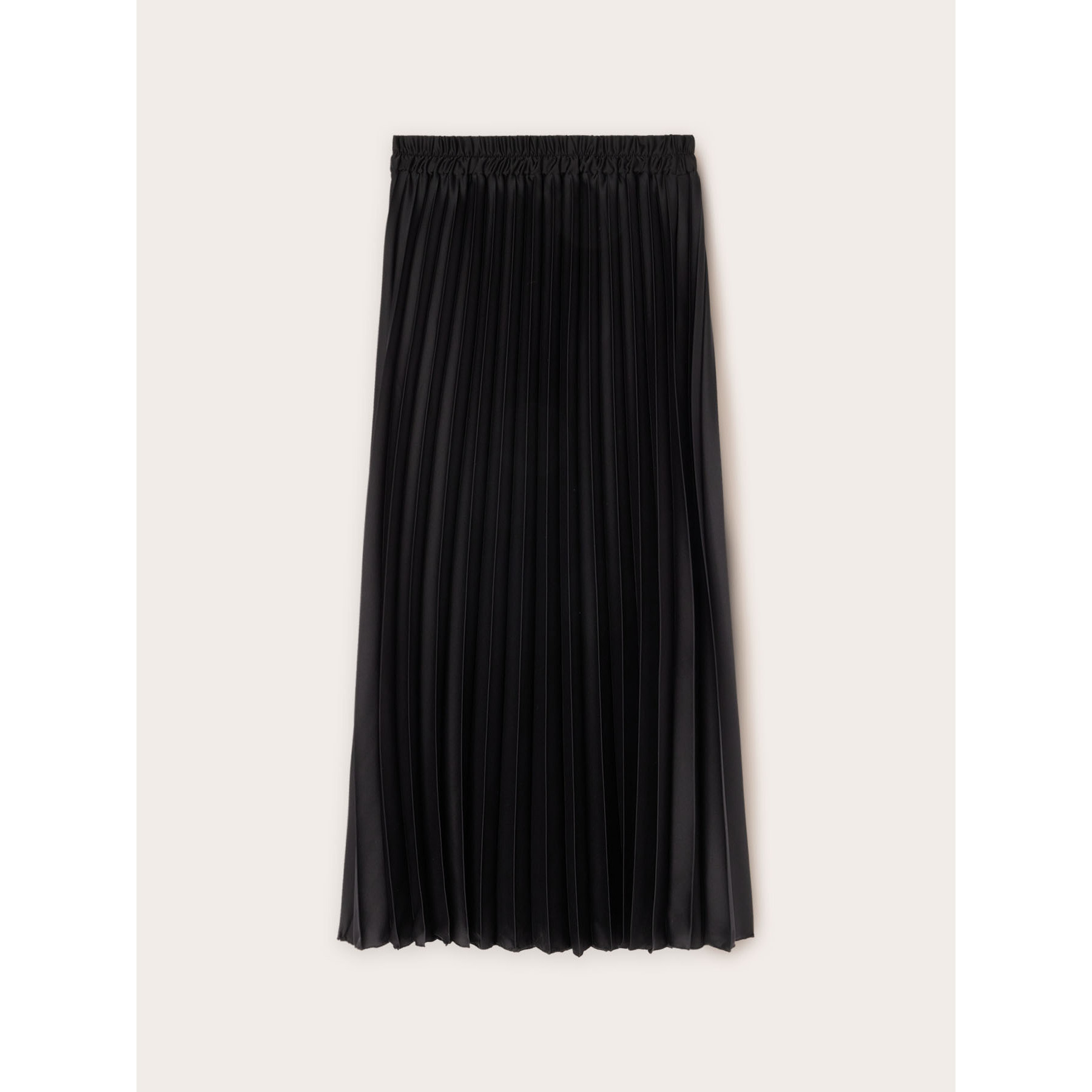 Motivi - Falda midi plisada de raso - Negro