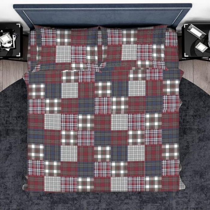 Intrecci – Completo lenzuola in cotone Matrimoniale