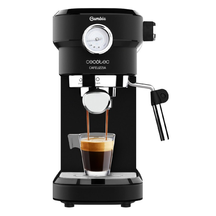 Cecotec Machine à café Express Cafelizzia 790 Steel Pro. Acier Inox, Système The