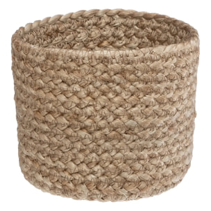 Set de 3 paniers - jute - blanc