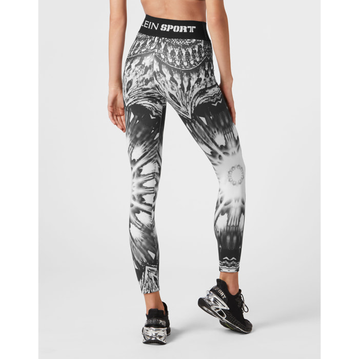 PLEIN SPORT Sport Leggings OPTICAL FLOWER
