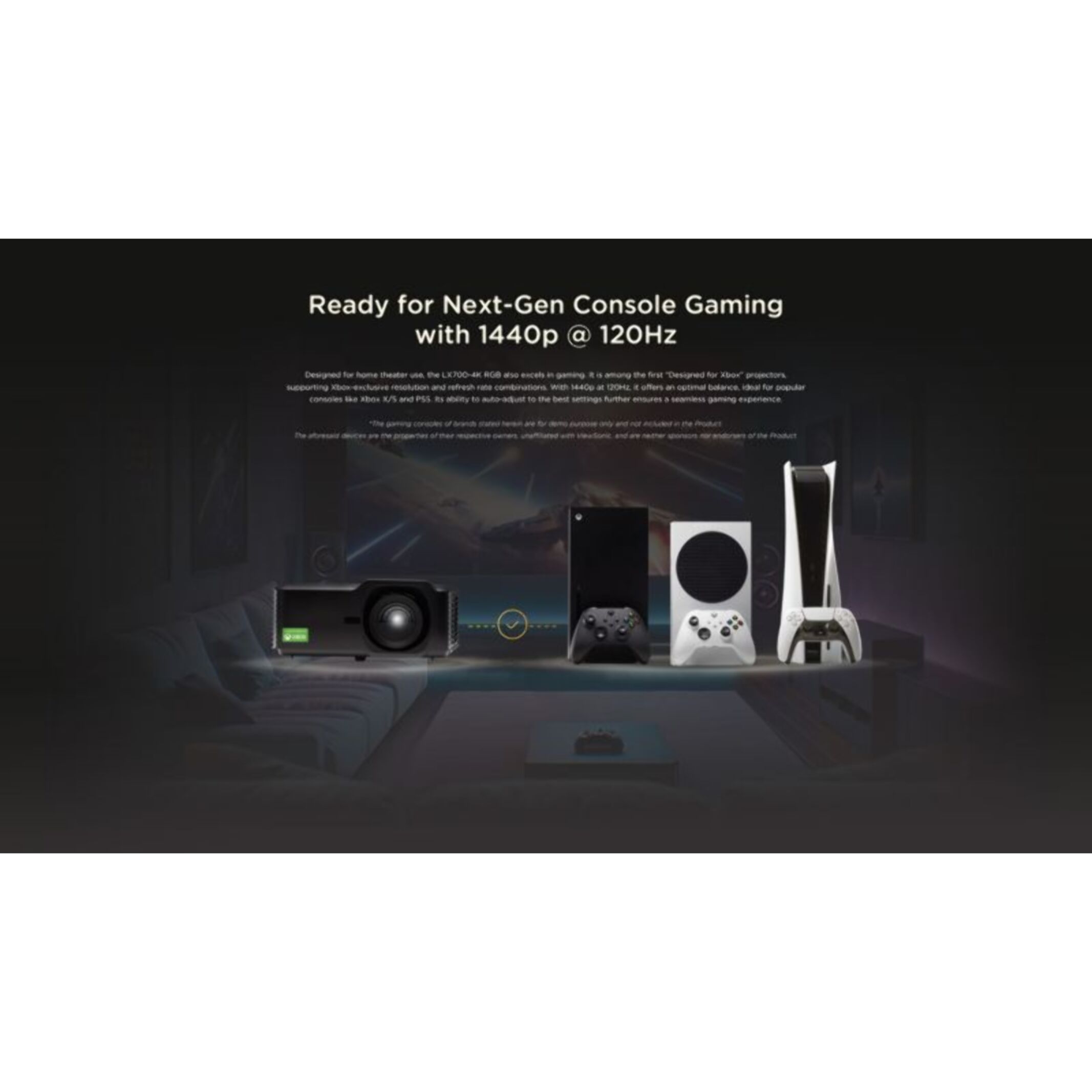 Vidéoprojecteur home cinéma VIEWSONIC LX700-4KB RGB