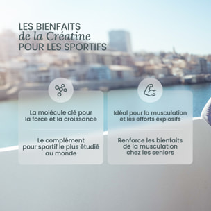Nutri&Co Créatine Monohydrate Creapure® 100% Pure - Poudre 300g Goût Neutre