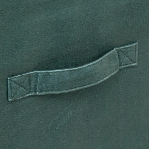 Panier velours 31x31cm "Mix N' Modul" vert kaki