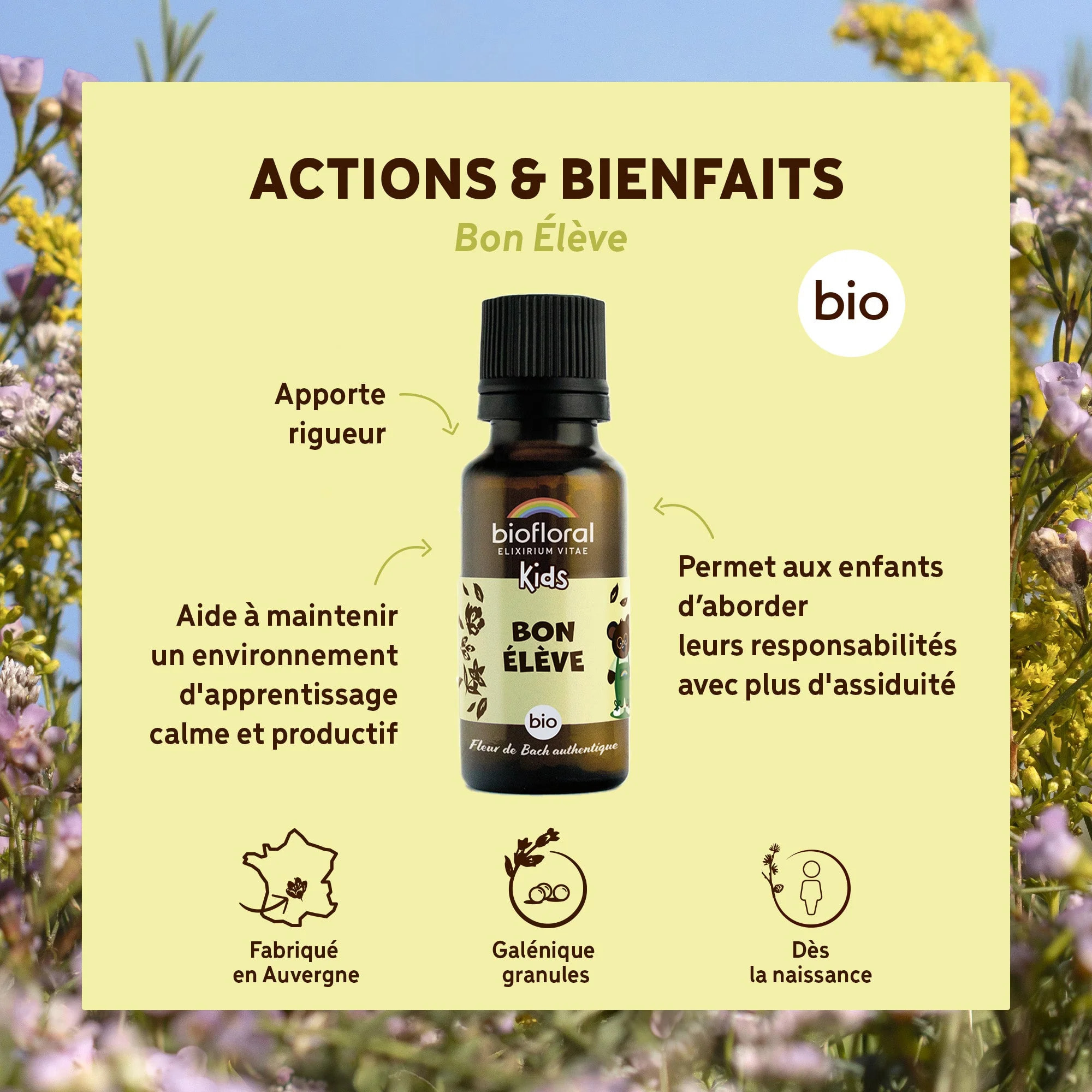 Biofloral - Bon élève - Bio - 19,5 gr