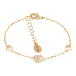 Bracciale U.S. Polo Assn. In metallo placcato oro giallo